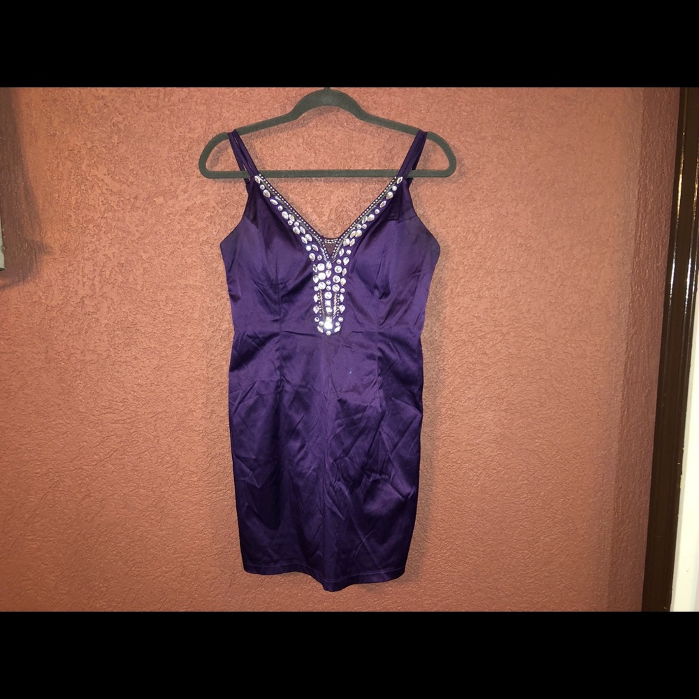 PURPLE silk semi/party/event dress
